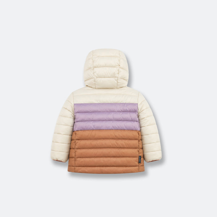 Kids Puffer Jacket - Porteau Reversible Waterproof - Fall/Winter - Dusty Rose