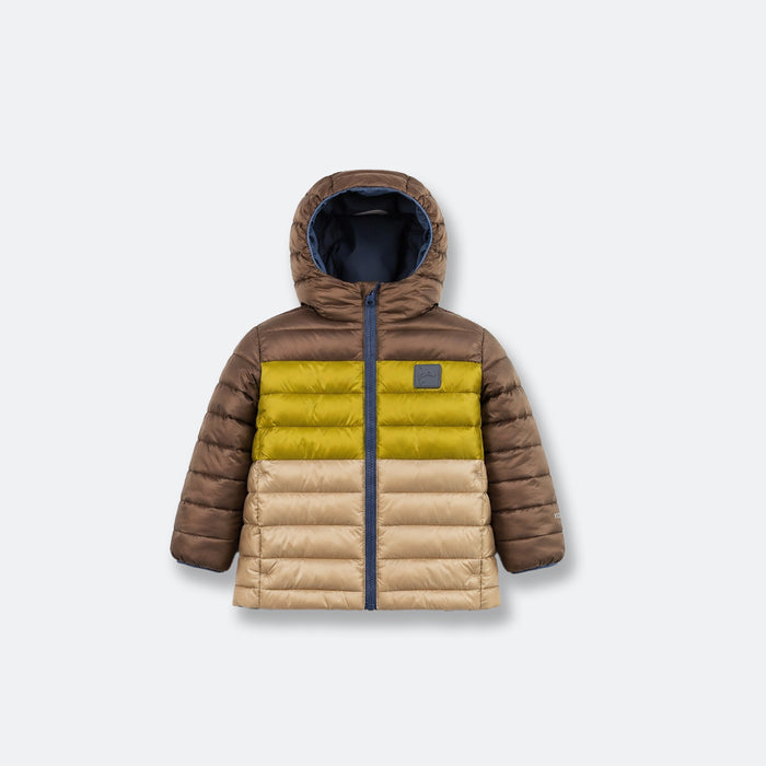 Kids Puffer Jacket - Porteau Reversible Waterproof - Fall/Winter - Ombre Blue