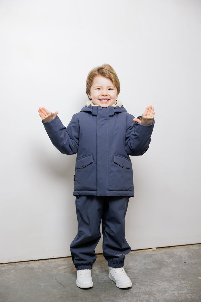 Kids Rain Pants - TOFINO Waterproof Breathable Technical - Ombre Blue