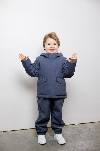 Kids Rain Pants - TOFINO Waterproof Breathable Technical - Ombre Blue
