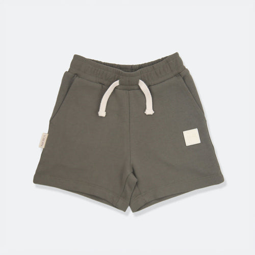 Kids Shorts - Organic French Terry Cotton – Dusty Olive