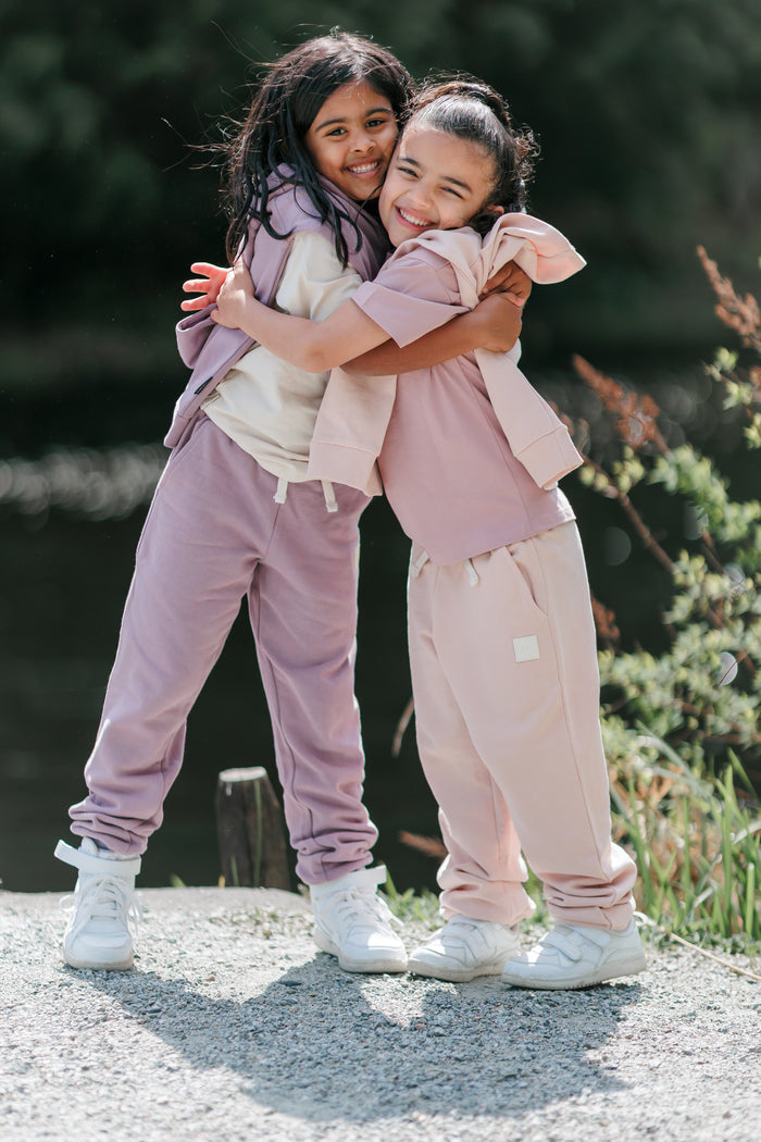 Kids Sweatpants - Brushed Organic Terry Cotton  – Elderberry