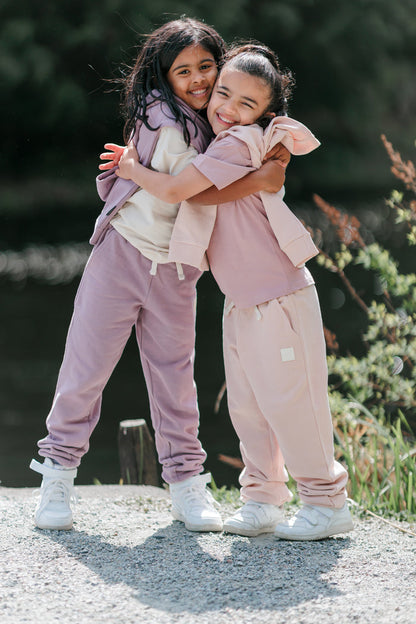 Kids Sweatpants - Brushed Organic Terry Cotton  – Elderberry
