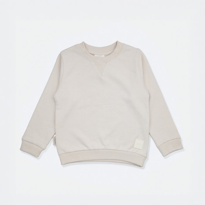 Kids Sweatshirt- Organic French Terry Cotton – Oat