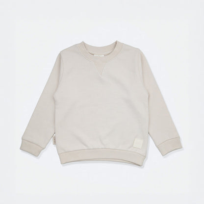 Kids Sweatshirt- Organic French Terry Cotton – Oat