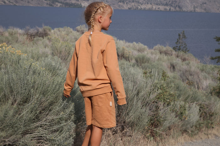 Kids Sweatshirt- Organic French Terry Cotton – Sandstorm