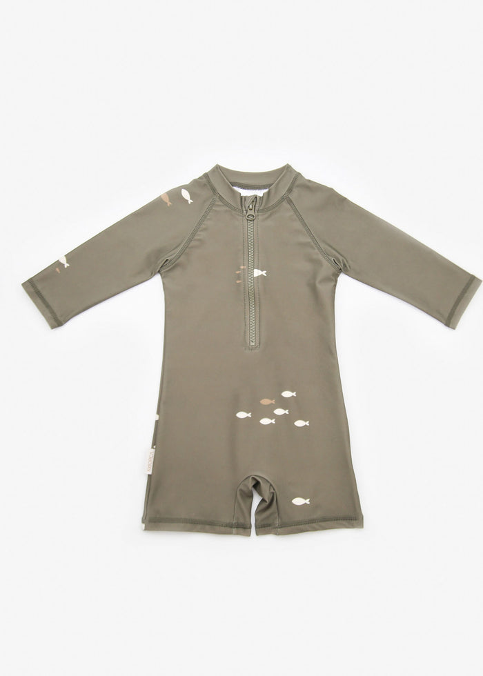 Baby swim jumpsuit Trout Kalamata – front view