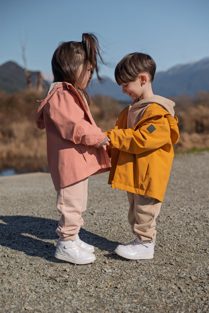 Kids Waterproof Jacket - TOFINO Packable Technical - Spring/Summer - Cameo / Cherry