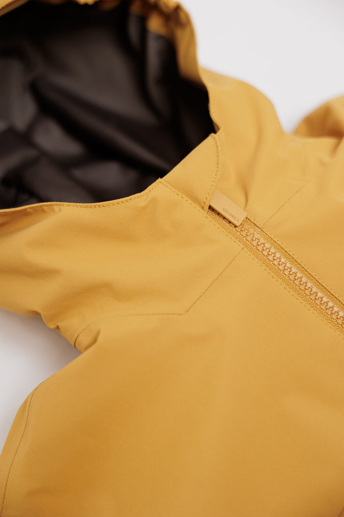 Kids Waterproof Jacket - TOFINO Packable Technical - Spring/Summer - Spruce Yellow