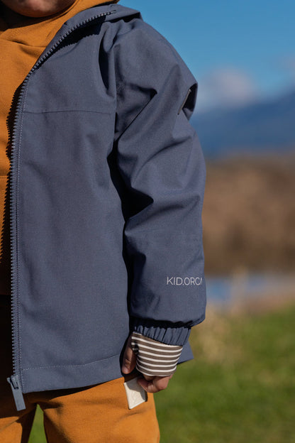 Kids Waterproof Jacket - TOFINO Packable Technical- Spring/Summer - Ombre Blue