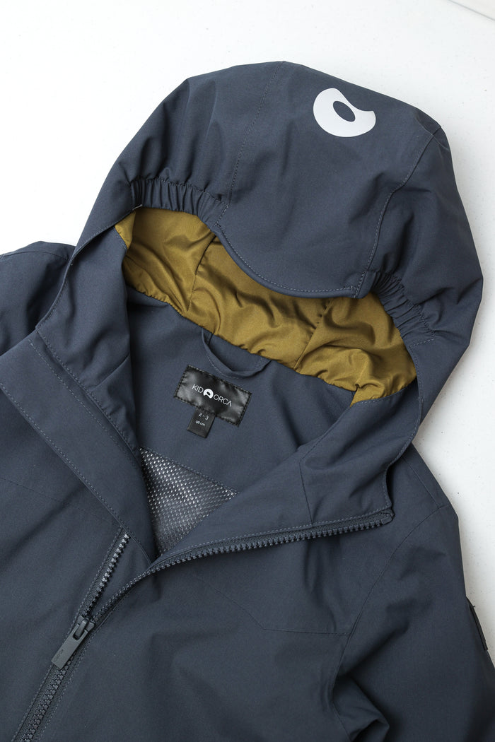 Kids Waterproof Jacket - TOFINO Packable Technical- Spring/Summer - Ombre Blue