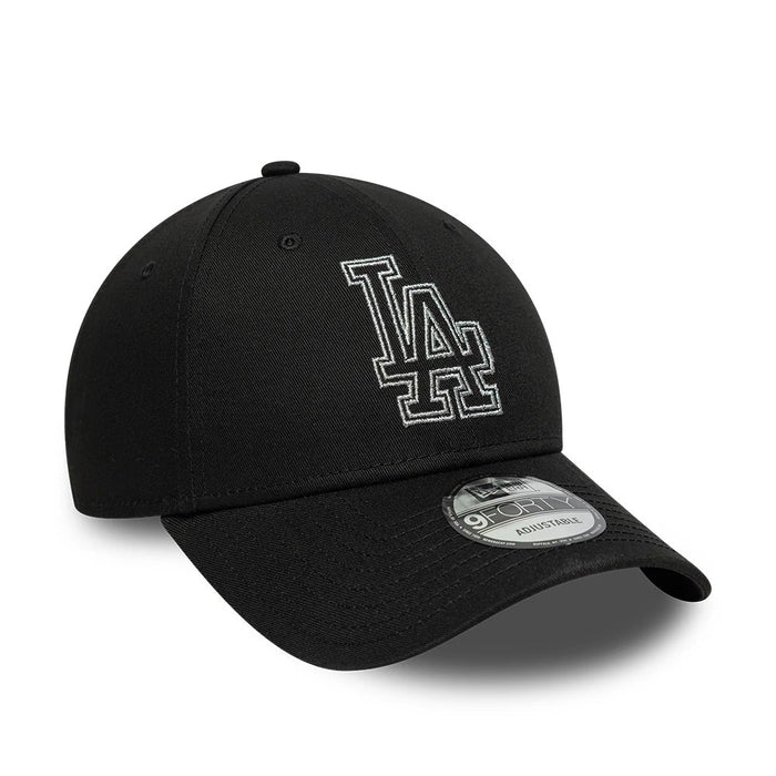 Pictured is this MLB Metallic Outline LA Dodgers 9FORTY cap in black. 3