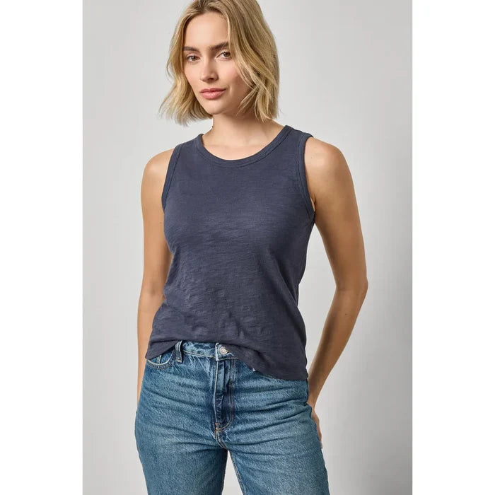 Lilla P Back Seam Tank in Navy