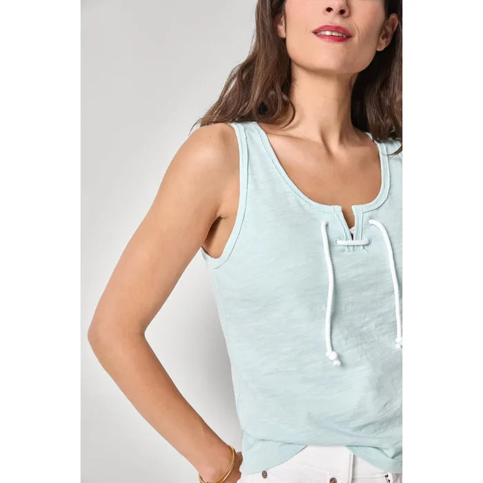 Lilla P Lace Up Tank in Seabreeze