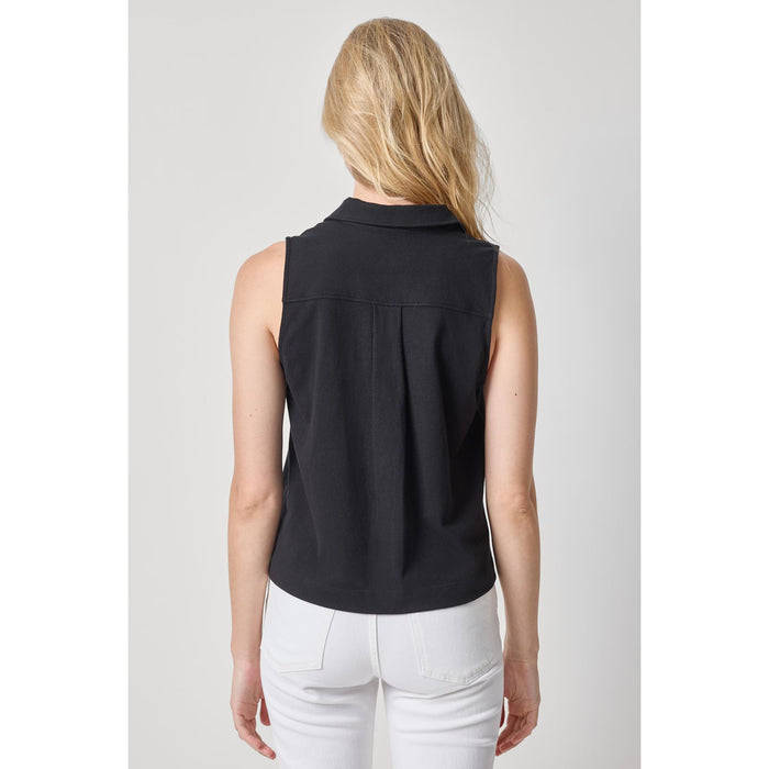 Lilla P Organic Sleeveless Top in Black
