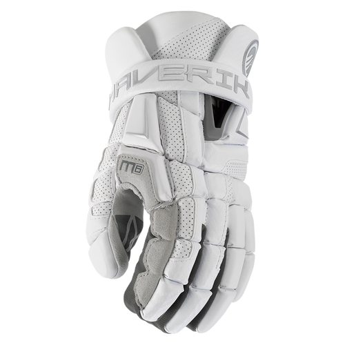 Maverik Men's M6 Player Glove Equipment Cascade/Maverik White Small