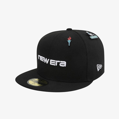 Pictured is this New Era 59FIFTY Day 59FIFTY Fitted cap in black. 1