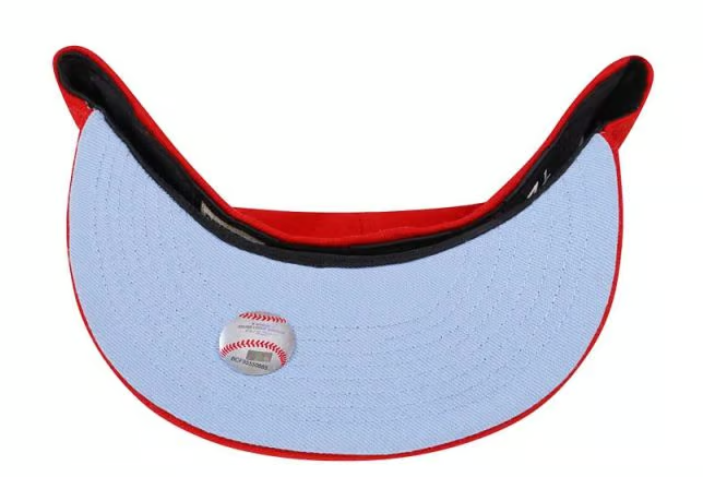 New Era Los Angeles Dodgers 2018 Patch Fitted Hat Red (WORN)