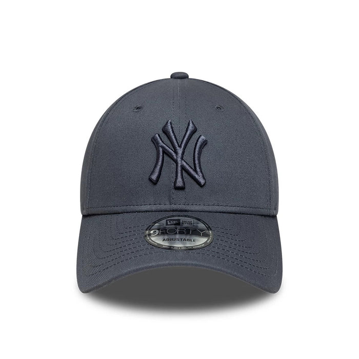 Pictured is this MLB League Essential New York Yankees 9FORTY cap in grey. 2