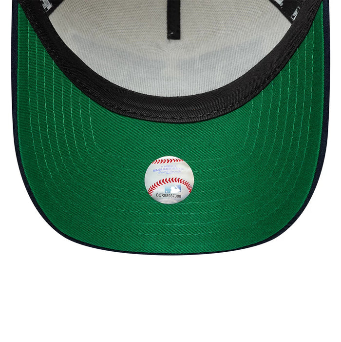 Pictured is this MLB Suede New York Yankees 9FORTY E-Frame cap in cream. 2
