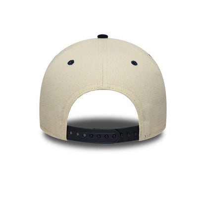 Pictured is this MLB Suede New York Yankees 9FORTY E-Frame cap in cream. 5