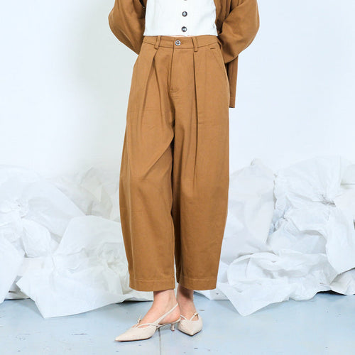 Pleated wide leg trousers wholesale