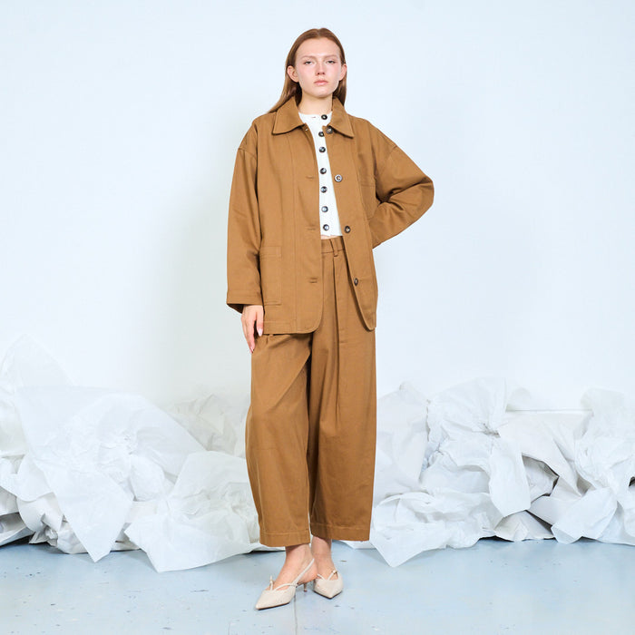 Pleated wide leg trousers wholesale