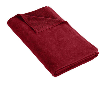 Port Authority Red Terry Velour Beach Towel PT42