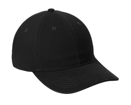 Port Authority Black Brushed Twill Low Profile Cap CP77