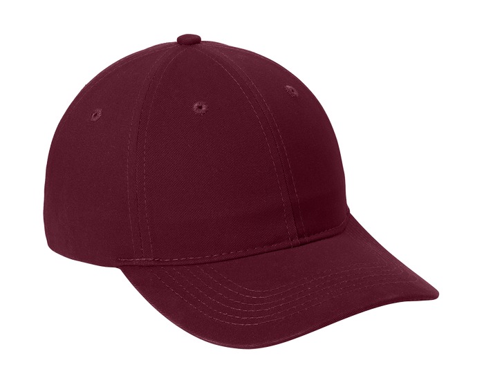 Port Authority Maroon Brushed Twill Low Profile Cap CP77