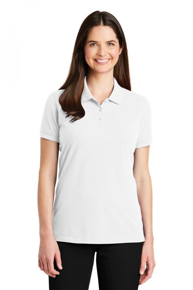 Port Authority Womens Cotton Logo Polo. LK8000.