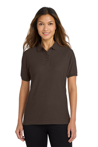 Port Authority Women's Silk Touch Polo. L500.