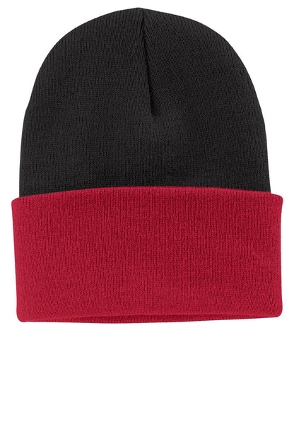 Port Authority Black/Athletic Red