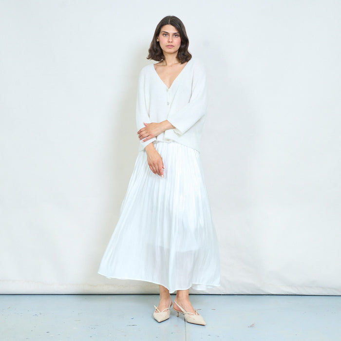 Relaxed drape knit cardigan wholesale