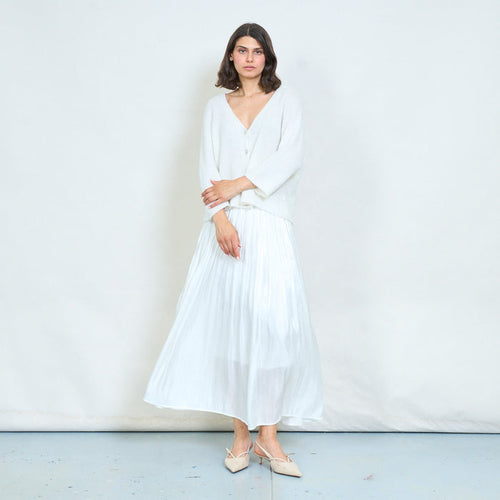 Relaxed drape knit cardigan wholesale