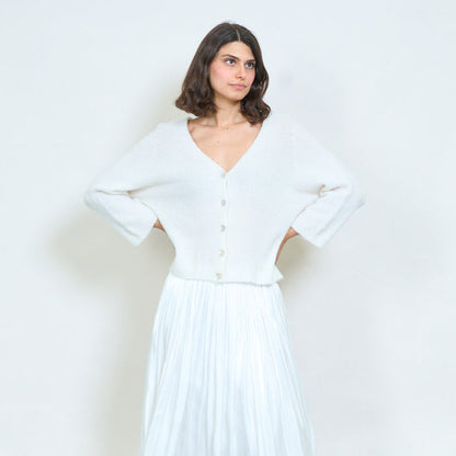 Relaxed drape knit cardigan wholesale