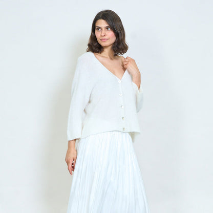 Relaxed drape knit cardigan wholesale