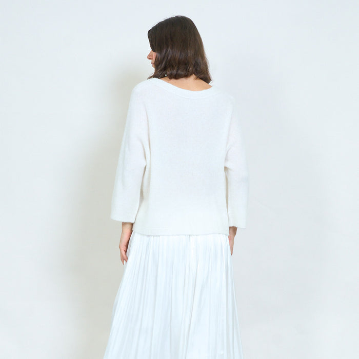 Relaxed drape knit cardigan wholesale