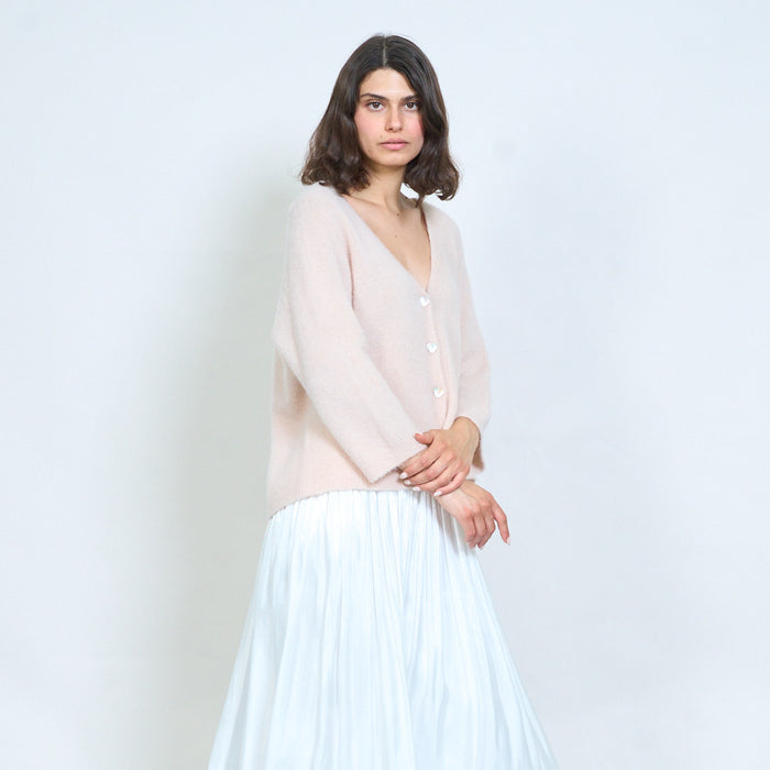 Relaxed drape knit cardigan wholesale