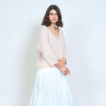Relaxed drape knit cardigan wholesale