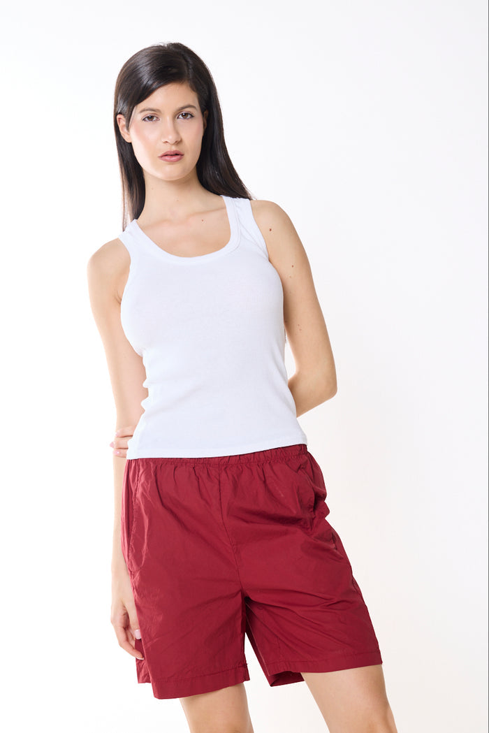 Sporty elastic waist shorts wholesale