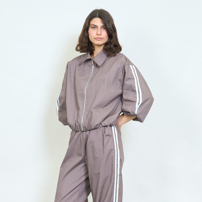 Sporty zip front cropped jacket wholesale