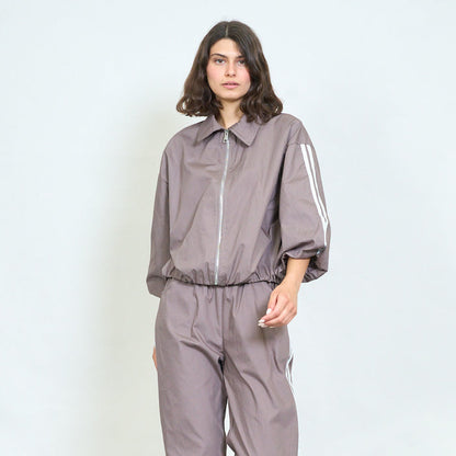 Sporty zip front cropped jacket wholesale
