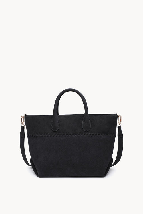 Stitched suede shopper bag wholesale