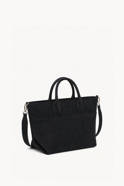 Stitched suede shopper bag wholesale