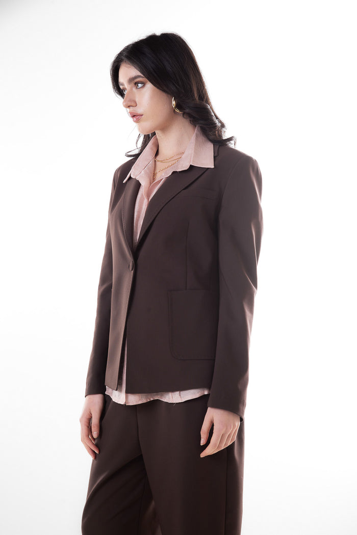 Streamlined office blazer wholesale