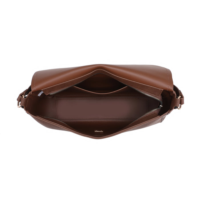 Structured flap shoulder bag wholesale