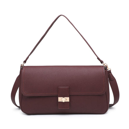 Structured flap shoulder bag wholesale