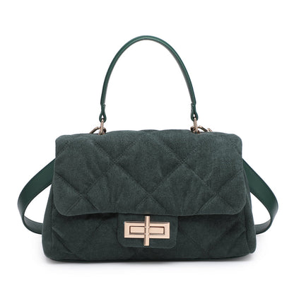Structured quilted top handle bag wholesale