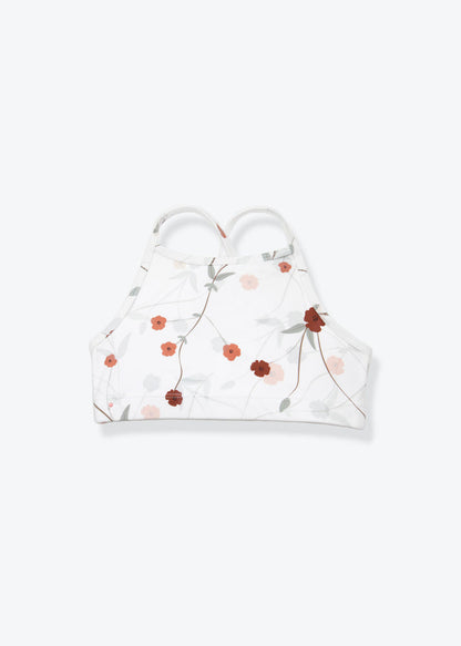 Girls swim top Lalliana coconut print – front view